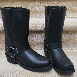 Dingo Molly Harness Black Leather Boots